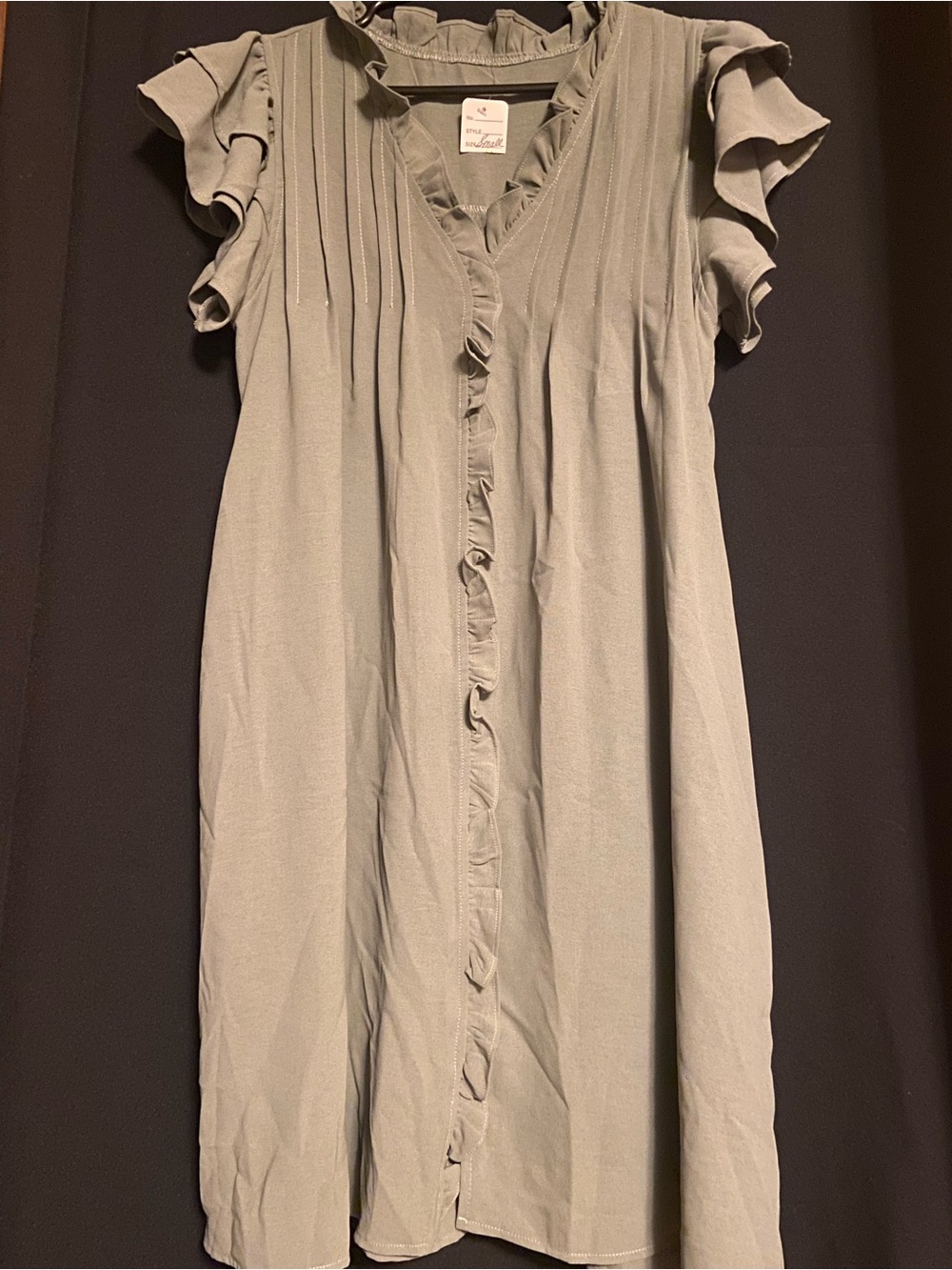 Women’s Sage Green Ruffle Dress size Small